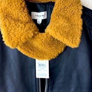 COACH leather jacket